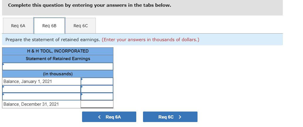 Solved 6 Prepare An Income Statement 6 B Prepare The Chegg Com