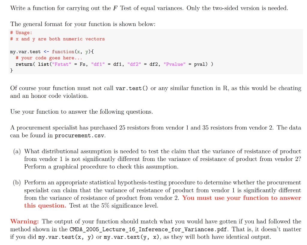 Solved PLEASE ANSWER IN R PROGRAMMING LANGUAGE AND IN THE | Chegg.com