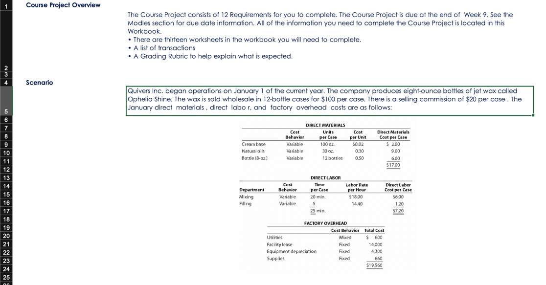 course of the project meaning