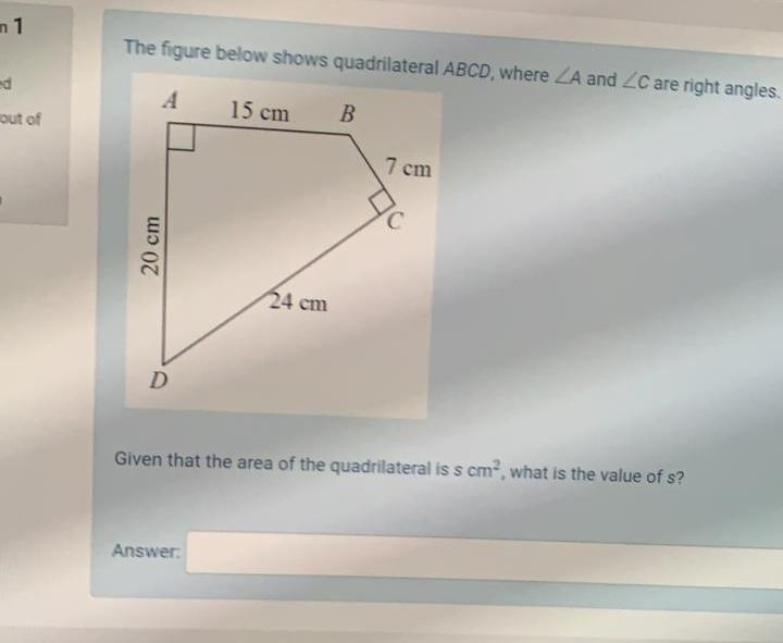 Solved N1 The Figure Below Shows Quadrilateral ABCD, Where | Chegg.com