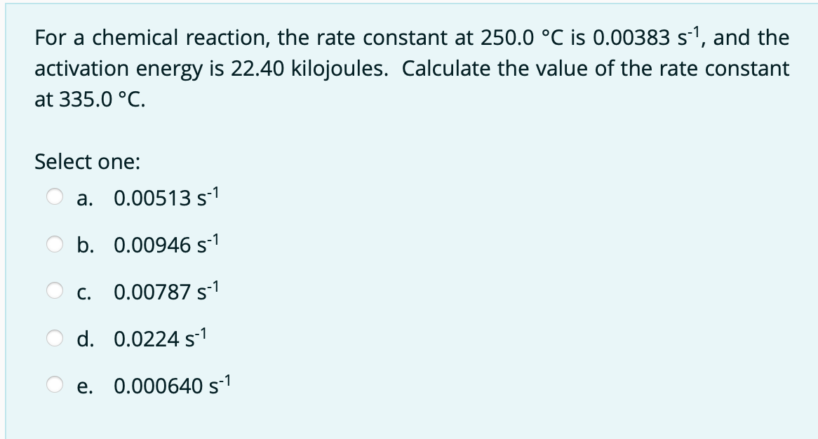 Solved A catalyst alters the rate of a chemical reaction by