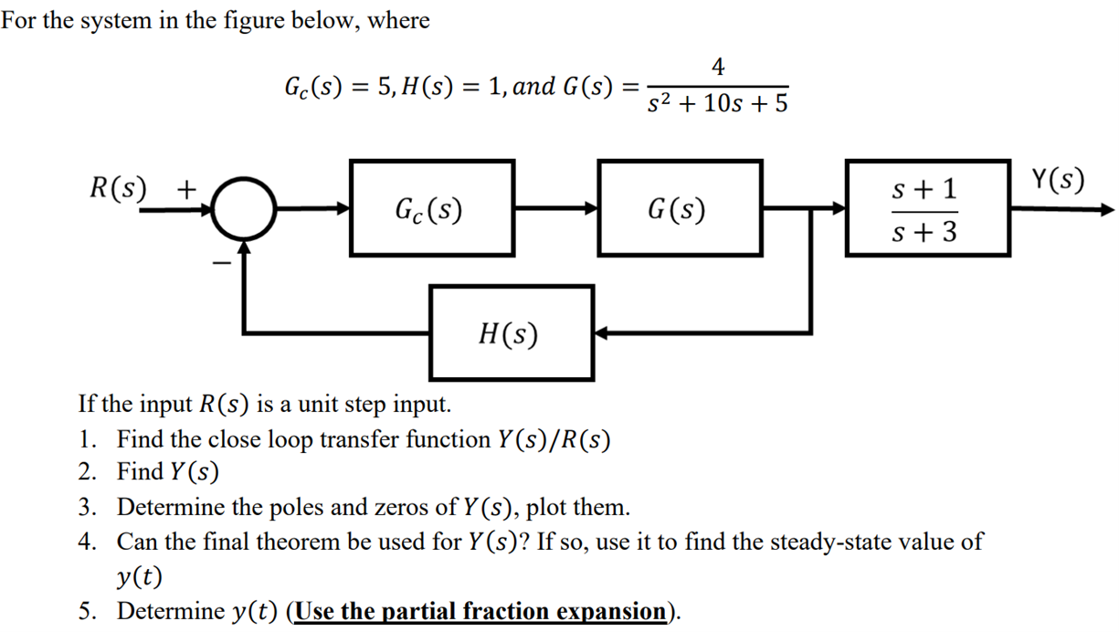 Solved For the system in the figure below, where | Chegg.com