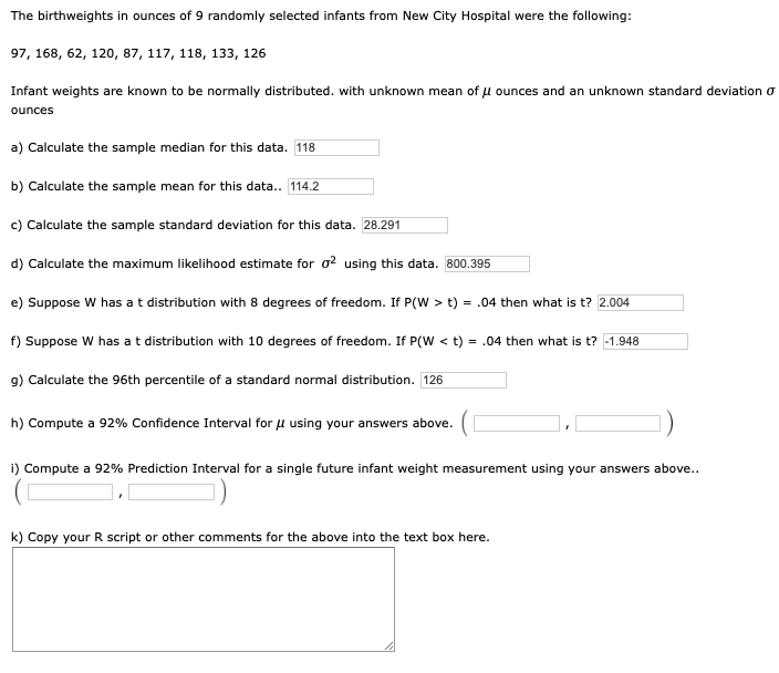 Solved Just Need Questions G H And I Please Don T Forg Chegg Com