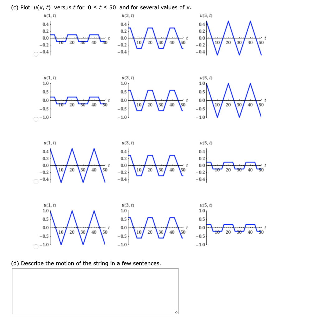 Solved Consider an elastic string of length L whose ends are
