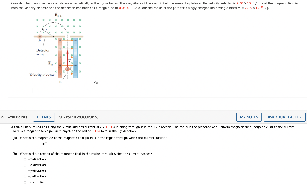 Solved Consider the mass spectrometer shown schematically in
