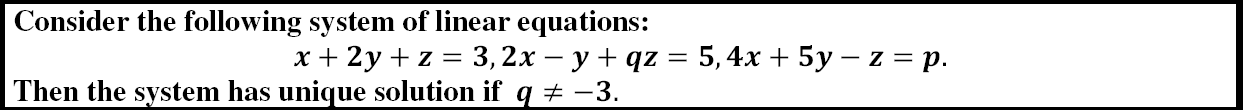 Solved Consider the following system of linear equations: x | Chegg.com
