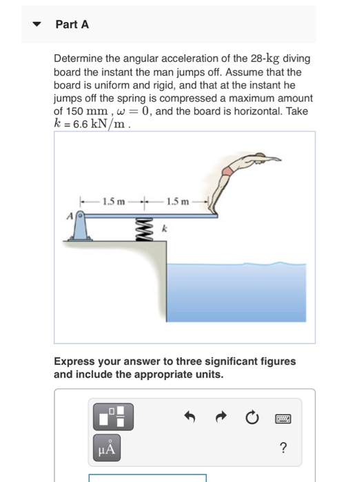 Solved Part A Determine the angular acceleration of the | Chegg.com