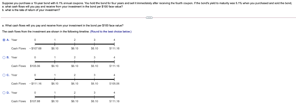 Solved Suppose you purchase a 10-year bond with 6.1% annual | Chegg.com