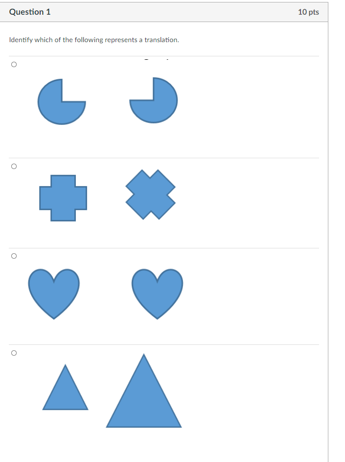 Solved Question 1 10 pts Identify which of the following | Chegg.com