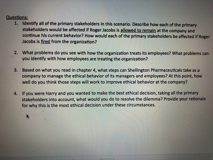Solved Ethical Dilemma: Can Management Afford to Look the | Chegg.com