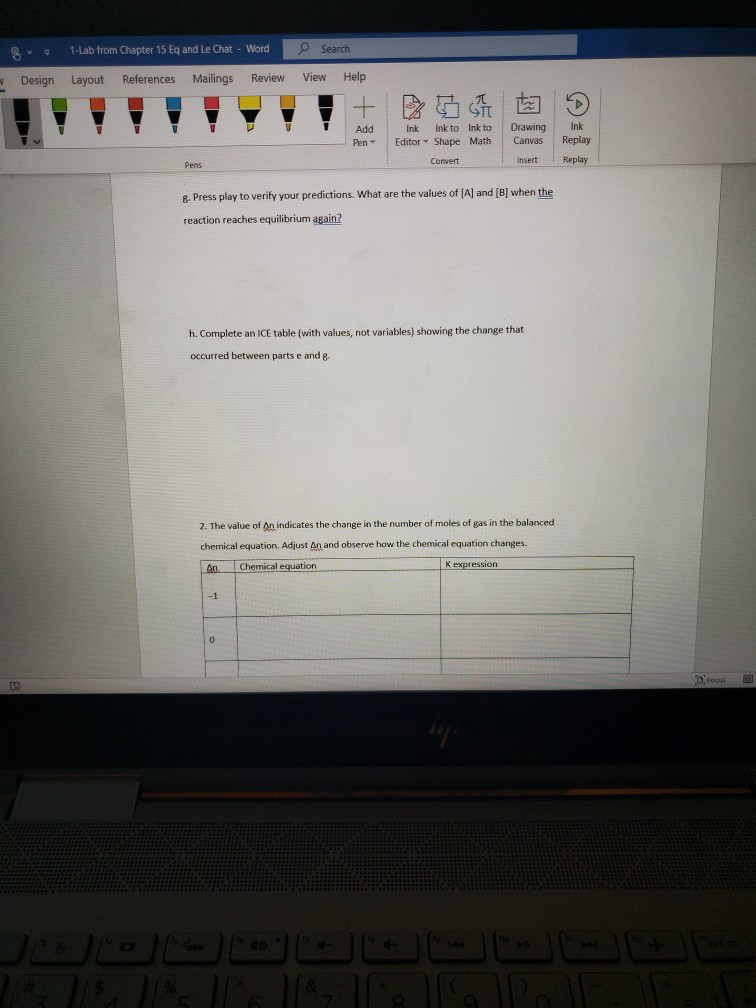 Le chatelier's principle experiment lab report picture