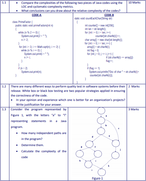 Solved 1.1 Compare the complexities of the following two | Chegg.com