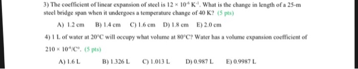 solved-3-the-coefficient-of-linear-expansion-of-steel-is-12-chegg