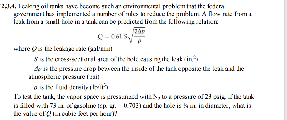 2.3.4. Leaking oil tanks have become such an | Chegg.com