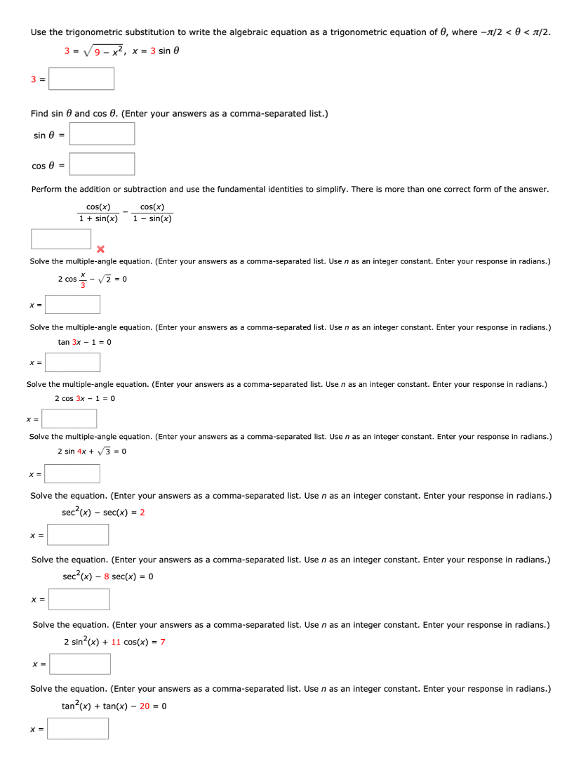 solved-use-the-trigonometric-substitution-to-write-the-chegg