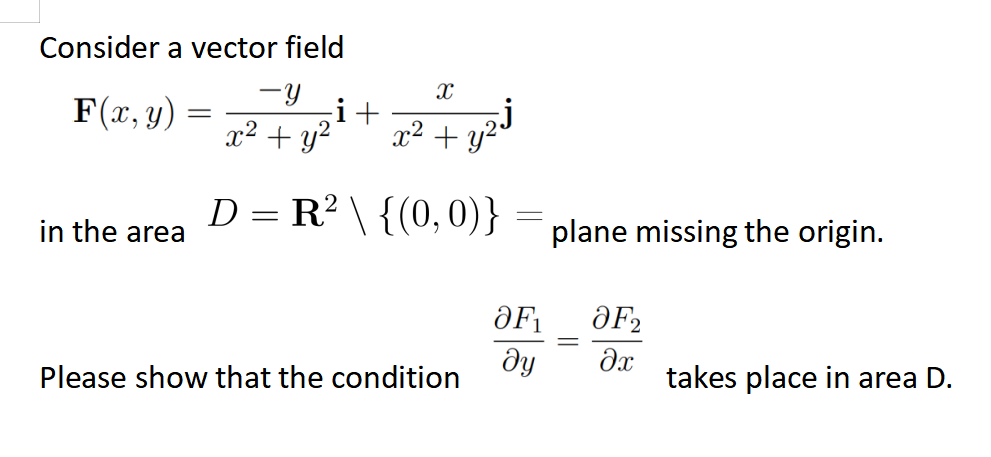 Solved Consider a vector field F(x,y)=x2+y2−yi+x2+y2xj in | Chegg.com