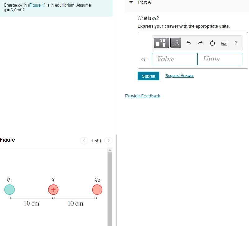 Solved Charge q2 in (Figure 1) is in equilibrium. Assume | Chegg.com