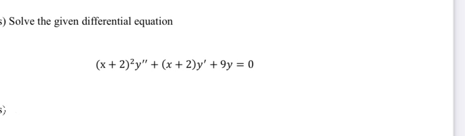 Solved Solve the given differential | Chegg.com