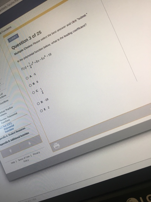 Solved Please select the best answer and click "Submit". In | Chegg.com