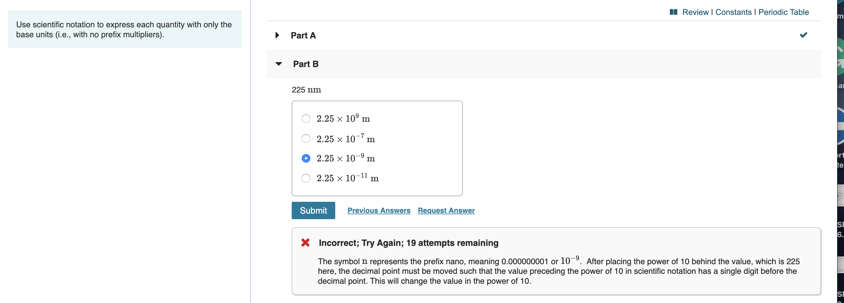 Solved A Review Constants Periodic Table Use Scientif