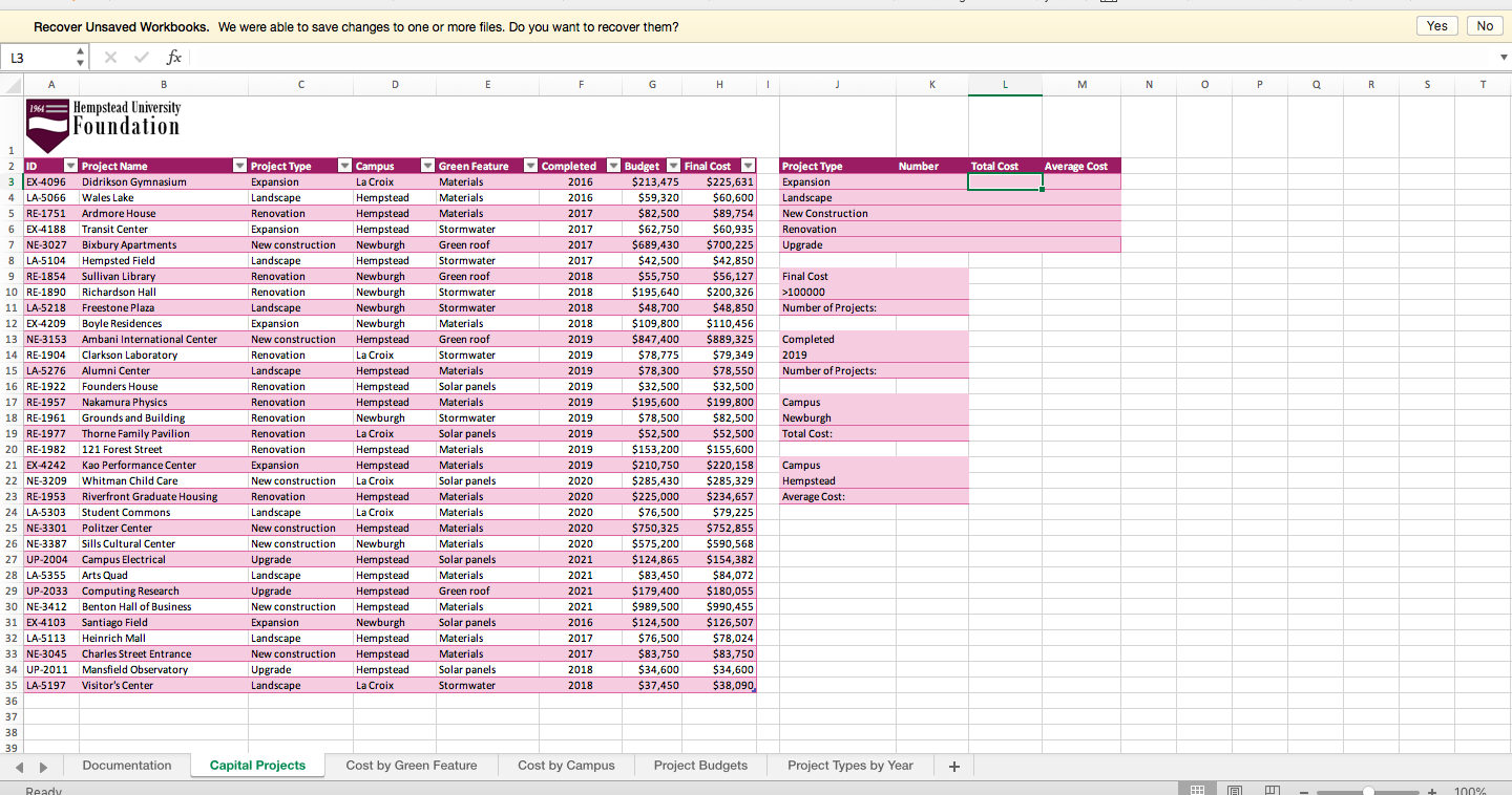 2 In Column L Camille Wants To Calculate The Total Chegg Com