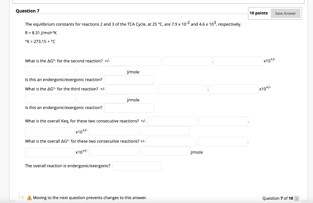 Solved Question 7 10 points Save Answer The equilibrium | Chegg.com