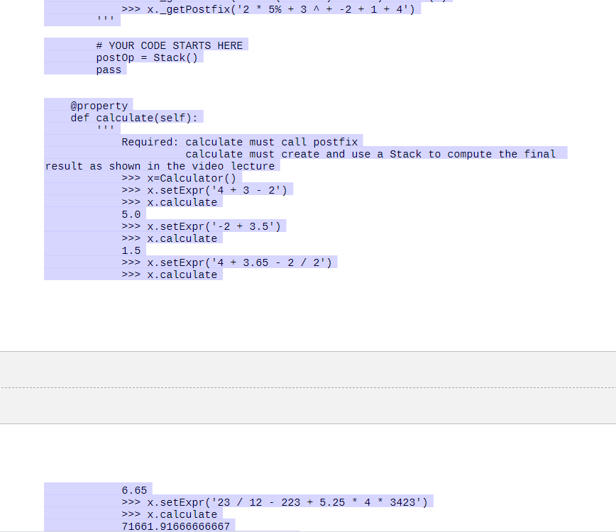 Solved Implement a class that calculates mathematic | Chegg.com