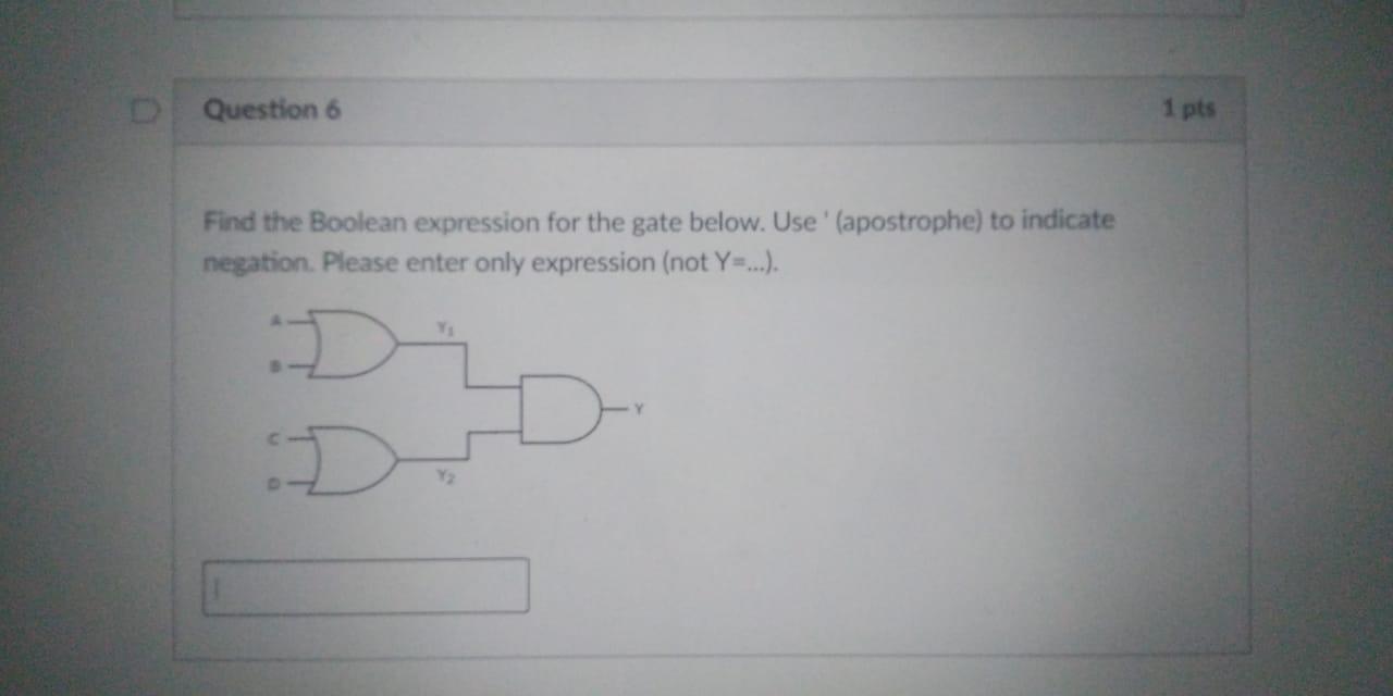 Solved Find the Boolean expression for the gate below. Use ' | Chegg.com