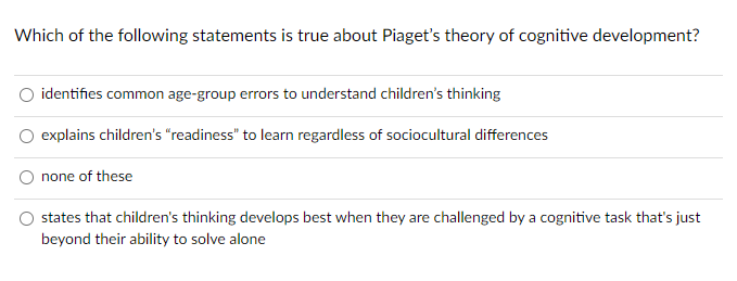 Piaget's theory of best sale readiness to learn mathematics