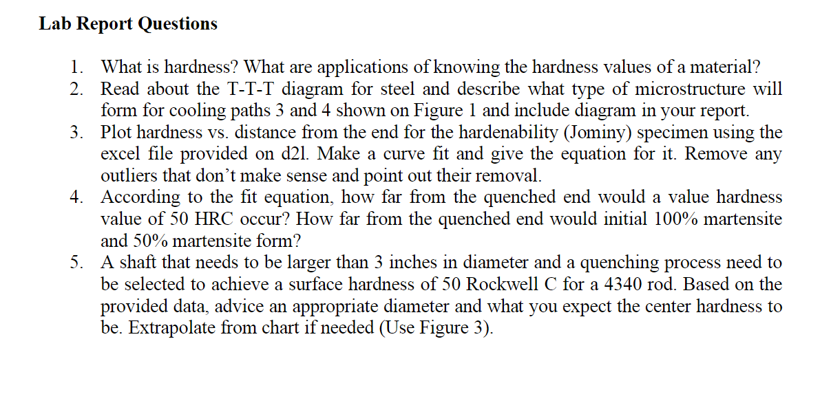 Example Hardness Lab Report Solved Lab Report Questions 1. What is hardness? What are | Chegg.com