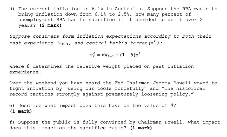 Solved Question 3 - Recent Rise In Inflation FRED ∝ - | Chegg.com