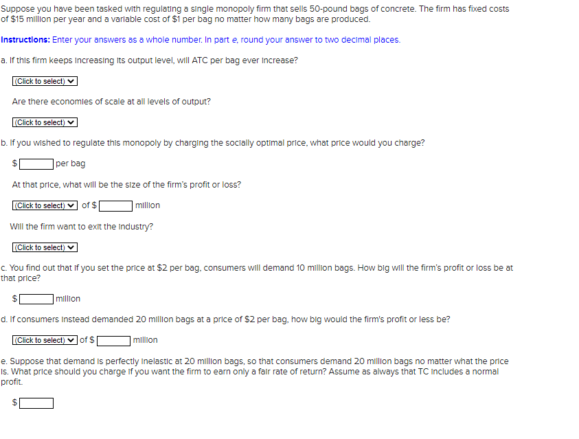 Solved Suppose you have been tasked with regulating a single | Chegg.com