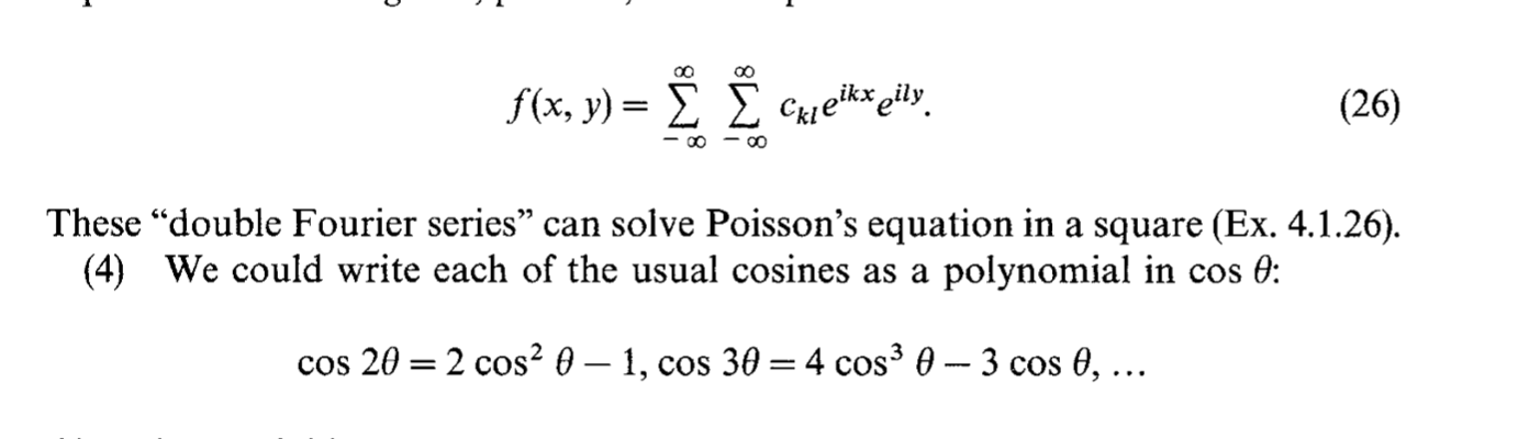 4 1 15 In The Solution To Laplace S Equation With Chegg Com