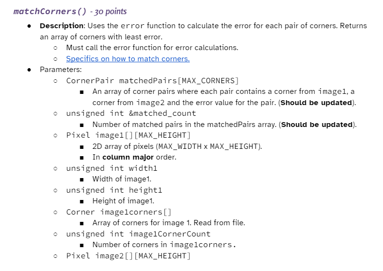Solved atchCorners () 30 points Description Uses the