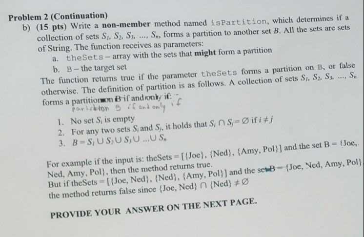 Solved Problem 2. (25 pts) Understanding and Using ADTS Use | Chegg.com