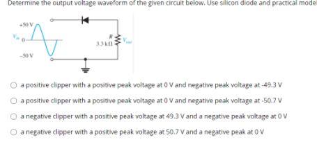 Solved Determine the output voltage waveform of the given | Chegg.com