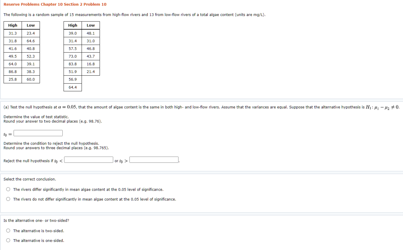 Solved Reserve Problems Chapter 10 Section 2 Problem 10 The | Chegg.com