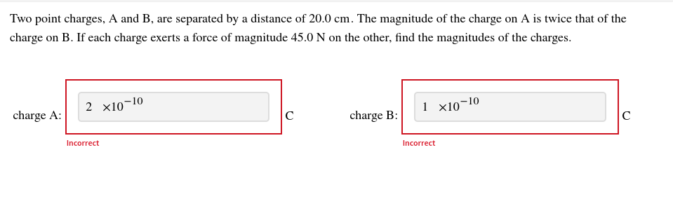 Solved Two Point Charges, A And B, Are Separated By A | Chegg.com