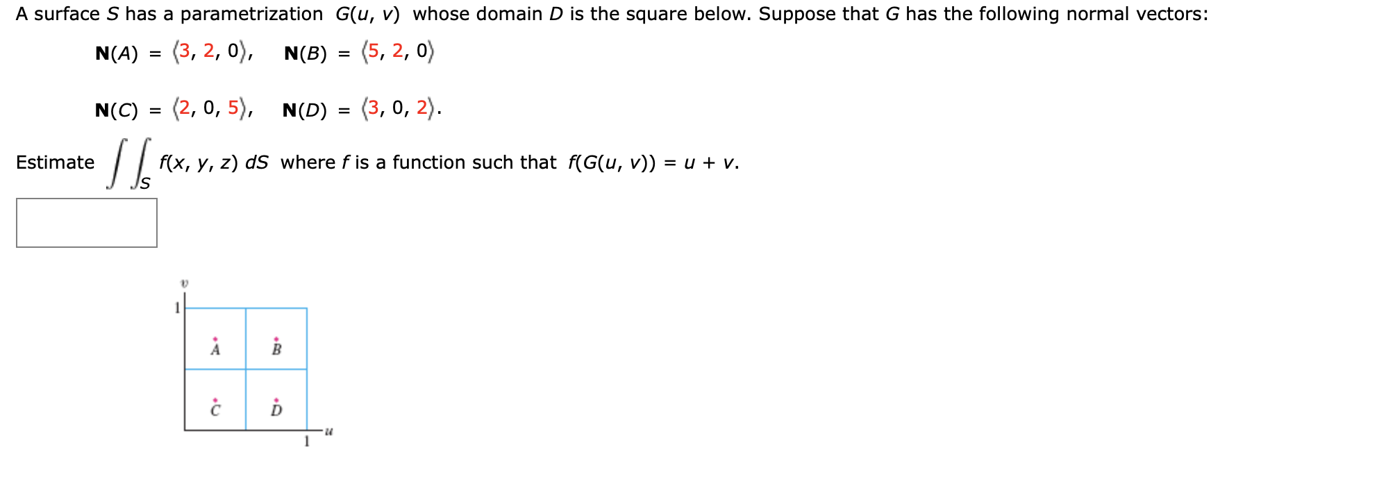 Solved A Surface S Has A Parametrization G U V Whose Do Chegg Com