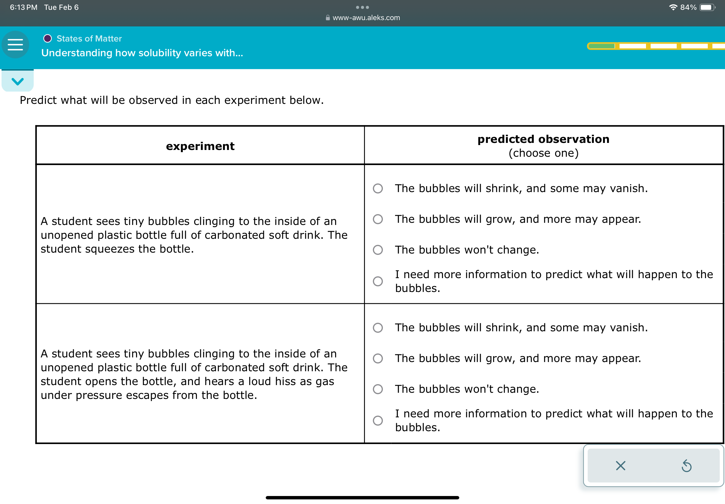 Solved Predict What Will Be Observed In Each Experiment Chegg Solved Predict What Will Be Observed In Each Experiment Chegg