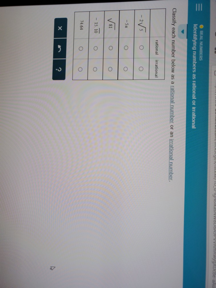 Solved REAL NUMBERS Identifying Numbers As Rational Or Chegg Solved real numbers identifying numbers as rational or chegg