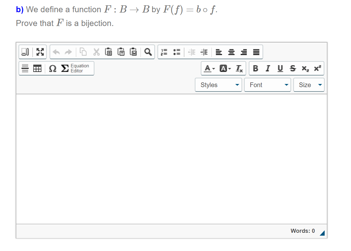 Solved Let B = {Bijections From R To R} And Let B : R + R Be | Chegg.com