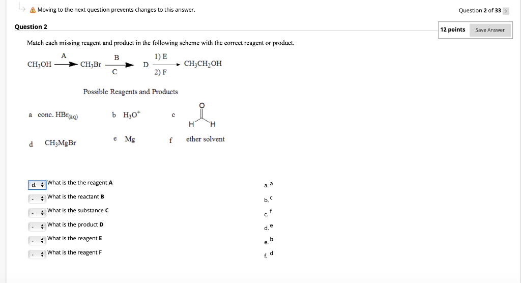 Solved A Moving to the next question prevents changes to