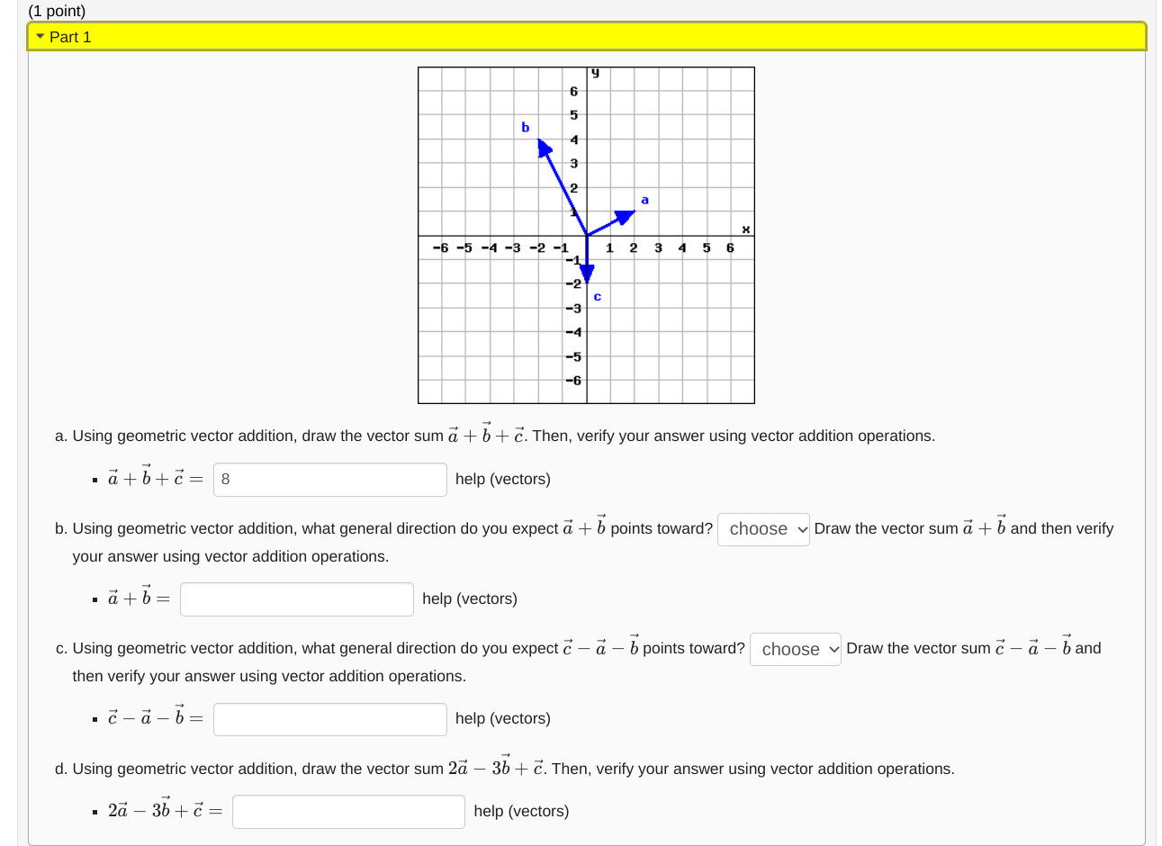 Solved 1 Point Part 1 Y 5 B ܘ ܗ ܕ ܩ ܩ 3 2 A X 6 1 2 3 4 5