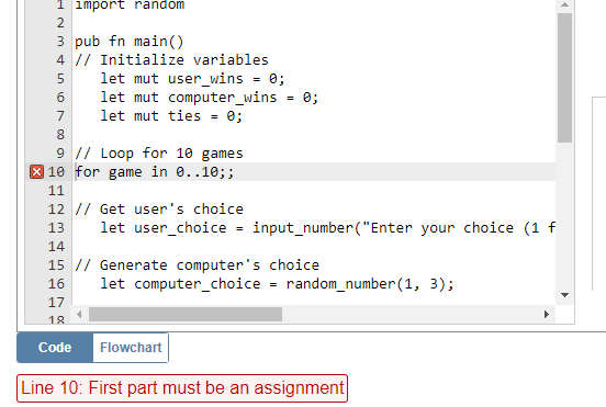 Solved import random pub fn main() // Initialize variables | Chegg.com