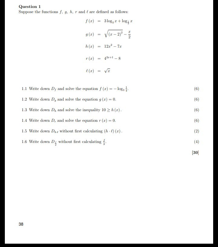 Solved Question 1 Suppose The Functions F G H R And Are Chegg Com