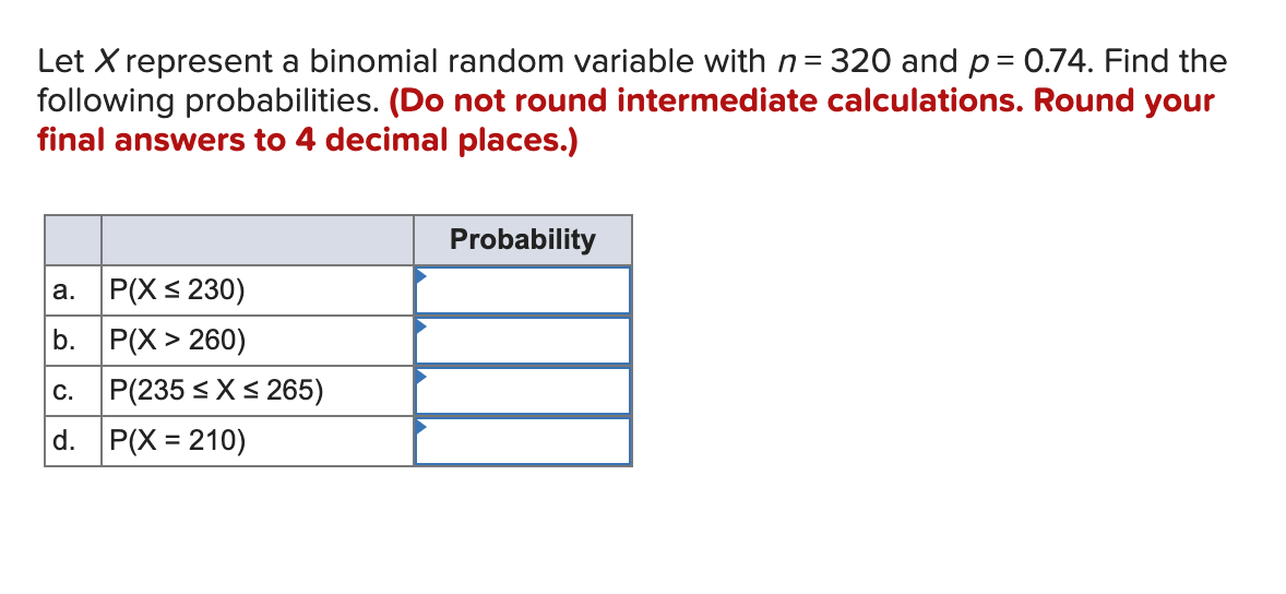 Solved Let X Represent A Binomial Random Variable With N 2646