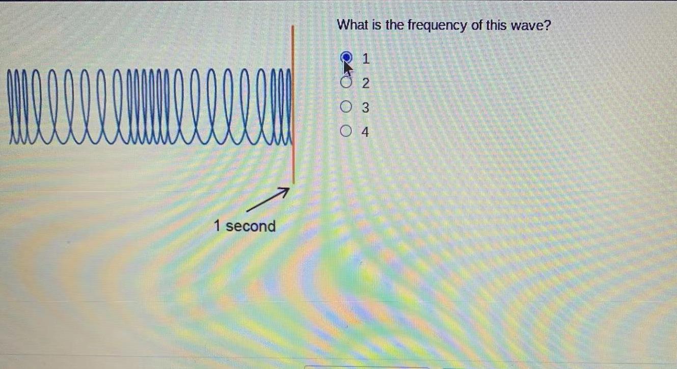 what is the frequency of this wave 1 second