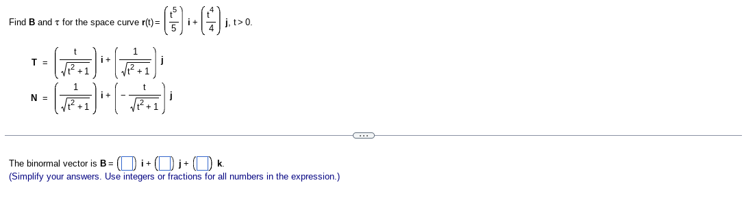 Solved Find B And τ For The Space Curve | Chegg.com