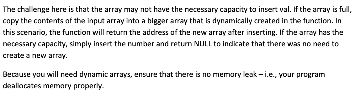 Solved Problem 2 (3 points) Use dynamic arrays to solve this | Chegg.com